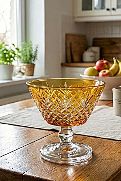 DECOSTYLE وعاء مزخرف بأرجل ملونة من ميسرا سعة 345 سم مكعب - وعاء متعدد الأغرا...