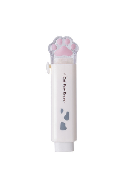 Choice ممحاة بيضاء قابلة للسحب بتصميم قطة لطيفة، مثالية للطلاب للرسم والمسح، ...