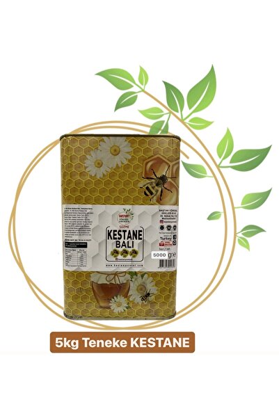 Baştan Yöresel 5kg Teneke Acımsı Olmayan Kestane Balı (TANITIM AMAÇLI)