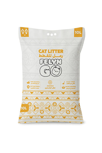 Felyn Go رمل قطط برائحة الياسمين 10 لتر