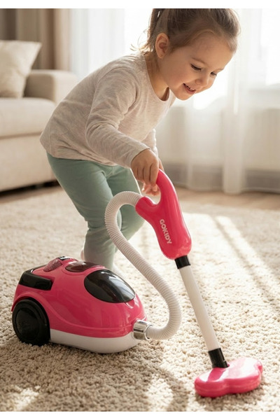 Gokidy Pilli Işıklı Oyuncak Elektrikli Süpürge