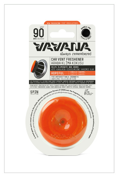 VAVANA Araba Klima Kokusu, Spin Oto Kokusu, 90 Gün Etkili Araç Kokusu, Araç P...