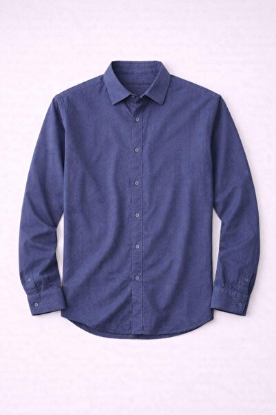 Valiberta Hurley Striped Modal Fabric Relaxed Fit Casual Men's Shirt - Blue