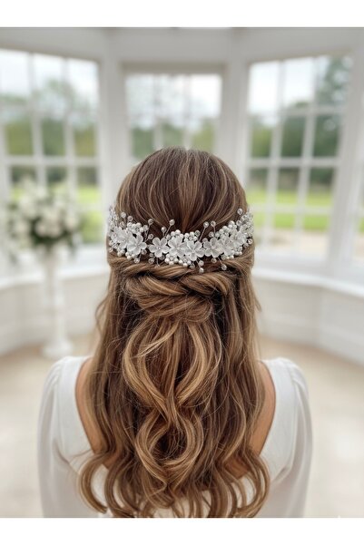 ASİMEL TAÇ & TASARIM Coroana de mireasă Accesoriu pentru păr agrafă pentru pă...