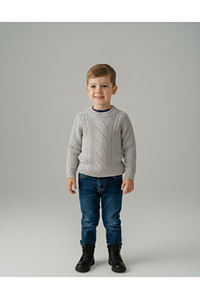 Nimini Kids Model de tricotat pentru păr Modern guler rotund Pulover unisex p...