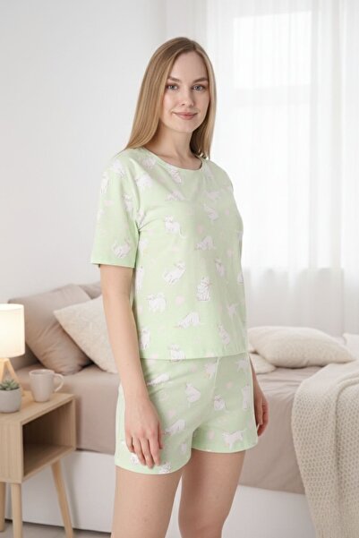 Cotpark Women's Cotton Lycra Shorts Pajama Set 17387