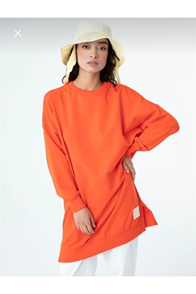 Puane Tunica Soul din bumbac organic, cu decolteu rotund, cu două fire, roșu ...