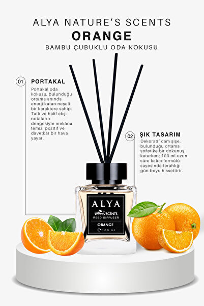 ALYA Nature's Scents Orange Bambu Çubuklu Oda Kokusu- Portakal Kokusu