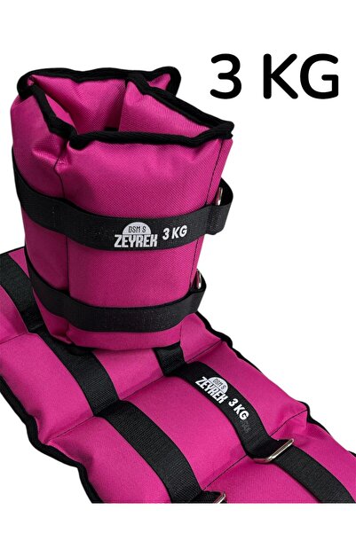 S ZEYREK 3 Kg × 2 Adet Toplam 6 Kg El Ayak Bilek Kas Güçlendiriçi Ağırlık Seti Kum Ağırlık Torbası