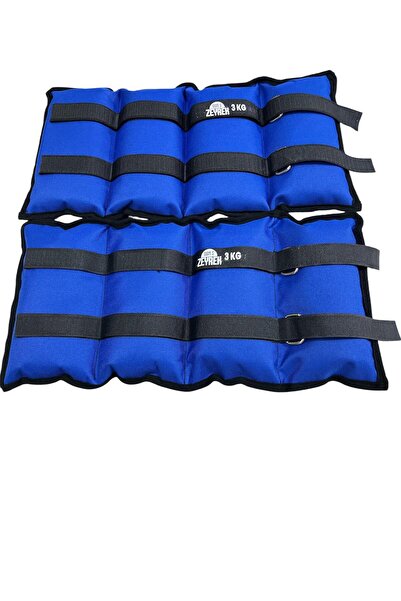 S ZEYREK 3 Kg × 2 Adet Toplam 6 Kg El Ayak Bilek Kas Güçlendiriçi Ağırlık Set...