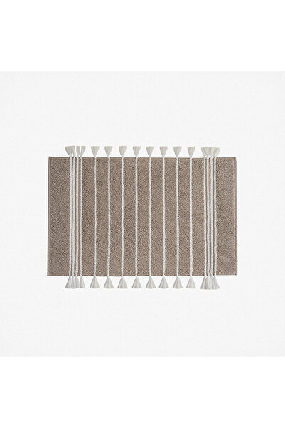 Ecocotton Χαλάκι μπάνιου Karnella 100% βαμβακερό μπεζ 50x80 εκ