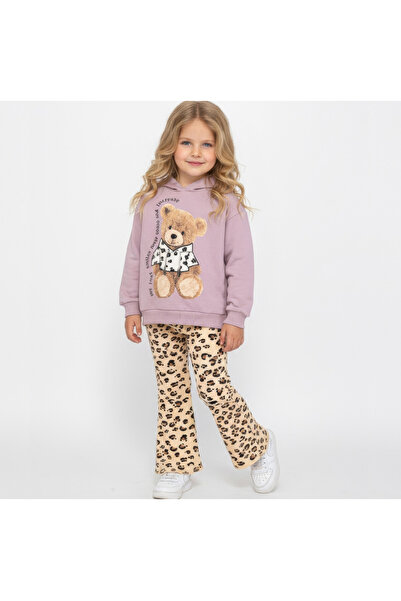 LİLORA طقم رياضي للأطفال البنات بغطاء رأس مكون من قطعتين من القطن المطبوع علي...