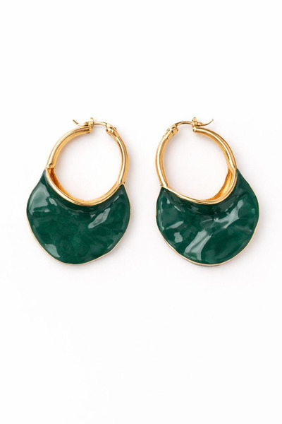 Leo'Stone تصميم حقيبة أنيقة تتدلى أقراط الصلب المرأة