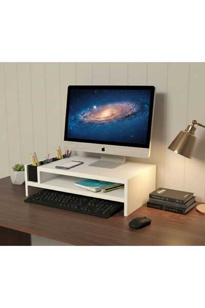 Alina Dizayn Rose Monitor Riser, Desktop Organizer