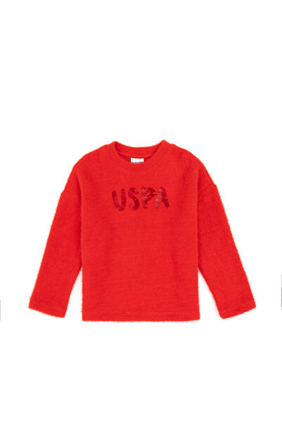 U.S. Polo Assn. Kız Çocuk Kırmızı Sweatshirt 50317981-VR030