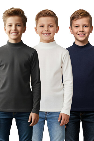 Difa Set Badi din 3 piese pentru copii – Pulover pentru copii din bumbac cu m...