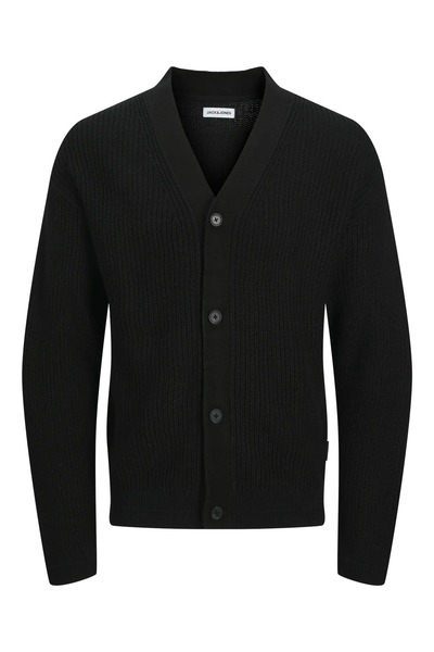 Jack & Jones J&J Jordashconnor Knit Cardigan Black Men's Cardigan Sweater