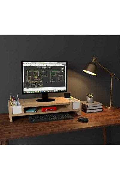 Alina Dizayn حامل شاشة ساردونيا، منظم سطح المكتب، حامل كمبيوتر محمول