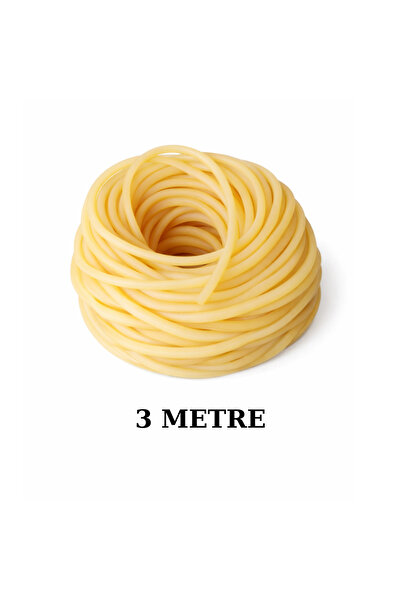 EXİZ TİCARET 3 Metre , 4-6 mm Turnike Dren Lastiği, Sapan Lastiğ