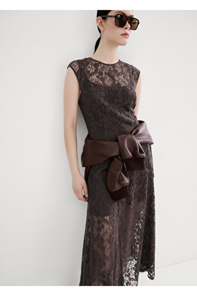 MANGO Woman Tüllü karma elbise