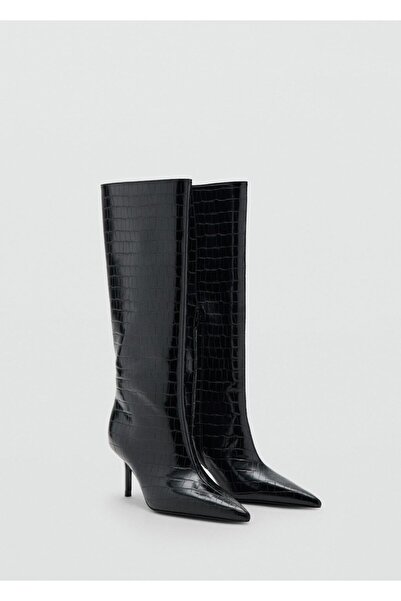 MANGO Woman Timsah derisi görünümlü bot