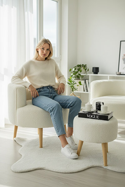 MİRACLE 3D Çay Seti Ikili Koltuk Berjer Ve Puf Takımı (salon, Balkon, Ofis) 3...