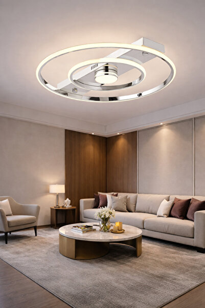 ESSLİGHT Alfa 3 Renk Işık Özellikli Led'li Modern Salon Mutfak Yatak Odası Av...