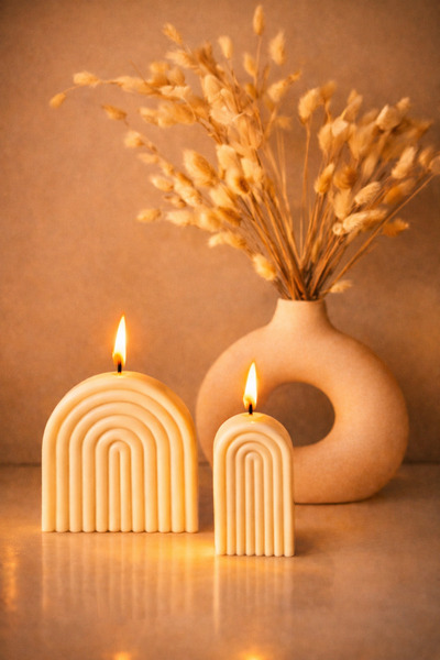 Powder Scented Dual Belt Candle