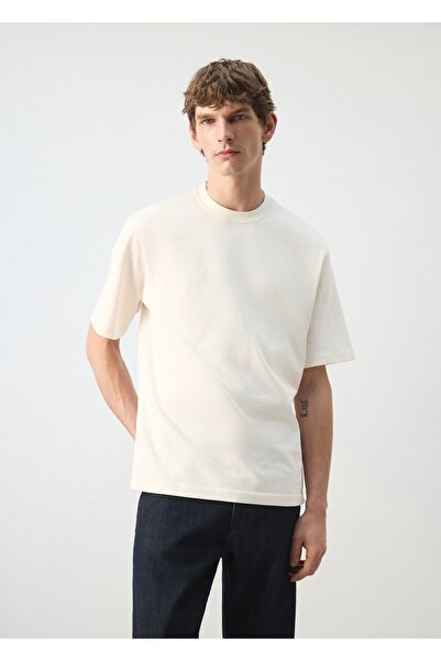 MANGO Man Heavy weight relaxed fit tişört