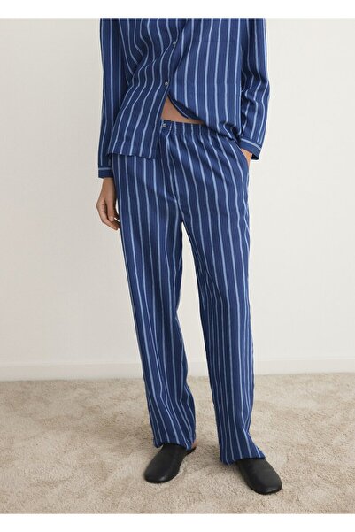 MANGO Woman Çizgili pijama pantolon