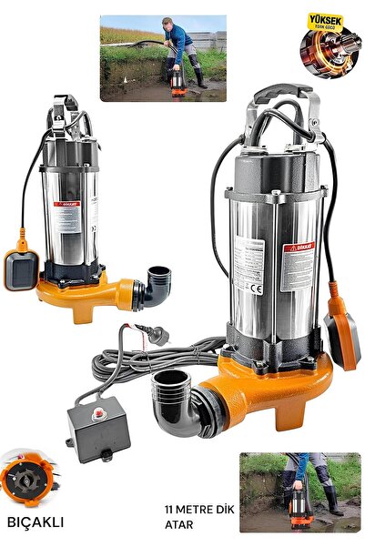 SCHUTZENGER Alman 5 Hp Foseptik Dalgıç Pompa Kirli Su Pompa Şamandıralı 750f ...