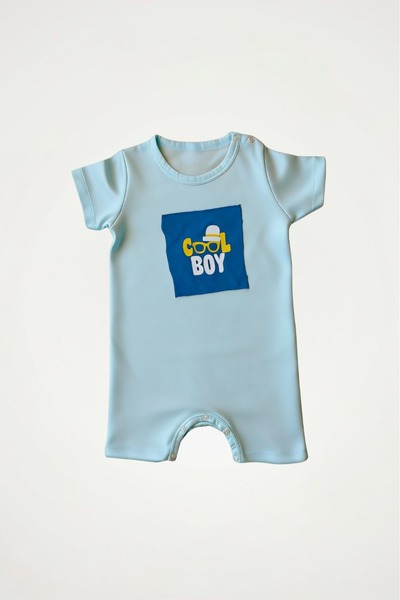 Newteam Baby Boy Short Sleeve Jumpsuit 5117 - Patterned