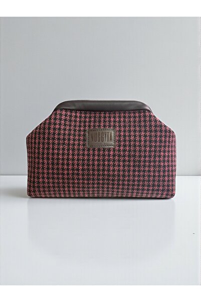 Nuggita Secret Scholarship Clutch Geantă de mână/de umăr Roșu Burgundia cu mo...