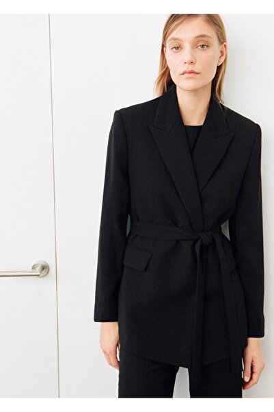 MANGO Woman Fular detaylı blazer ceket