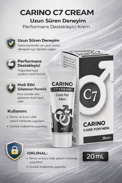 Carino E Bella C7 Care For Man Uzun Deneyim Erkek Kremi 20ml - Etkili Formül ...