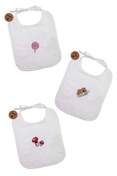 Bondilolly 3 قطع من مريلة نشاط الطفل المطرزة والمزخرفة