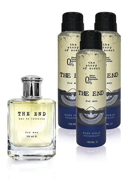 The End EDT Erkek Parfüm 100 ml ve Deodorant 150 ml 3 Adet