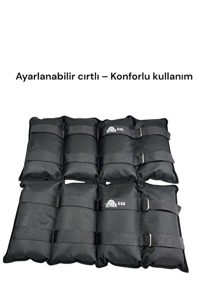 Genel Markalar 5 Kg × 2 Adet Toplam 10 Kg El Ayak Bilek Kas Güçlendiriçi Ağırlık Seti Kum Ağırlık Torbası