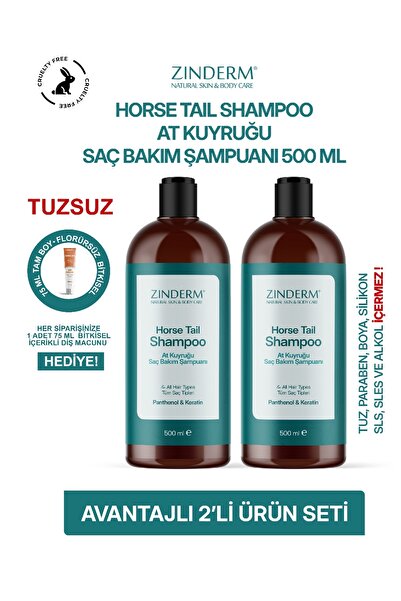 zinderm At Kuyruğu Şampuanı - Saç Dökülmesi Karşıtı Ve Hızlı Uzama Etkili Tuz...
