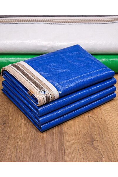 PERBRANDA ÇADIR BRANDASİ 2 X 5 KOLON TAKVİYELİ 180gr/m2 MAVİ RENK