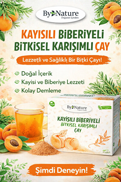 Bynature Kayısılı Biberiyeli Karışımlı Çayı 30'lu Paket