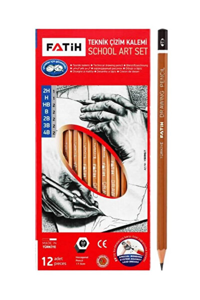Fatih 12li Teknik Çizim Kalemi Okul Seti (Dereceli Kalem)
