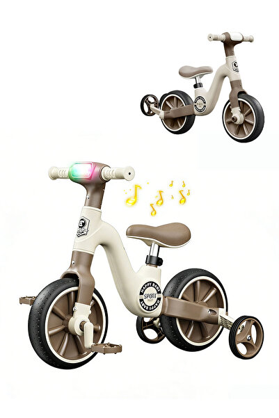 Ma Baby دراجة ثلاثية العجلات للأطفال 2 في 1 مزودة بأضواء وموسيقى، دراجة للأطف...