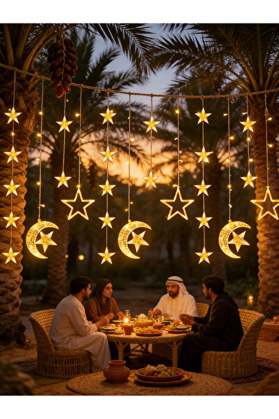 Yoawllty Fairy String Lights, Star Moon Lights with Remote Control and Batter...