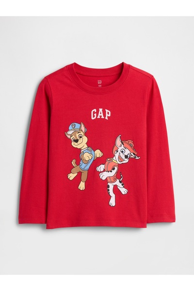 GAP Erkek Bebek Kırmızı Grafik T-Shirt