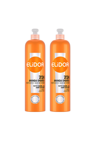 Elidor 7/24 Kurtarıcı Saç Bakım Kremi Anında Onarıcı 240 ml x2