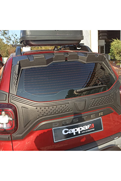 Cappafe Dacia Duster Arka Cam Üstü Spoyler Mat Siyah (abs) 2018-sonrası