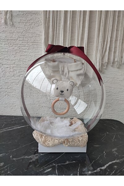 büyülücompany Unisex Bebek Hediye Çıngırak Çorap seti Yenidoğan Tebrik