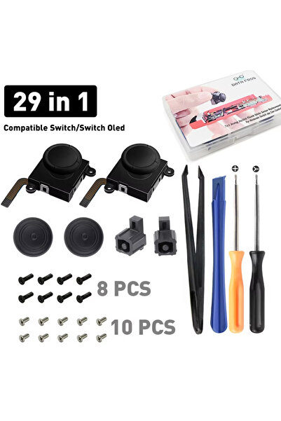 Choice مجموعة قطع غيار عصا التحكم التناظرية ثلاثية الأبعاد من داتا فروج (29 ق...