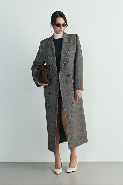 Suud Collection Bitter Brown Adel Maxi Coat